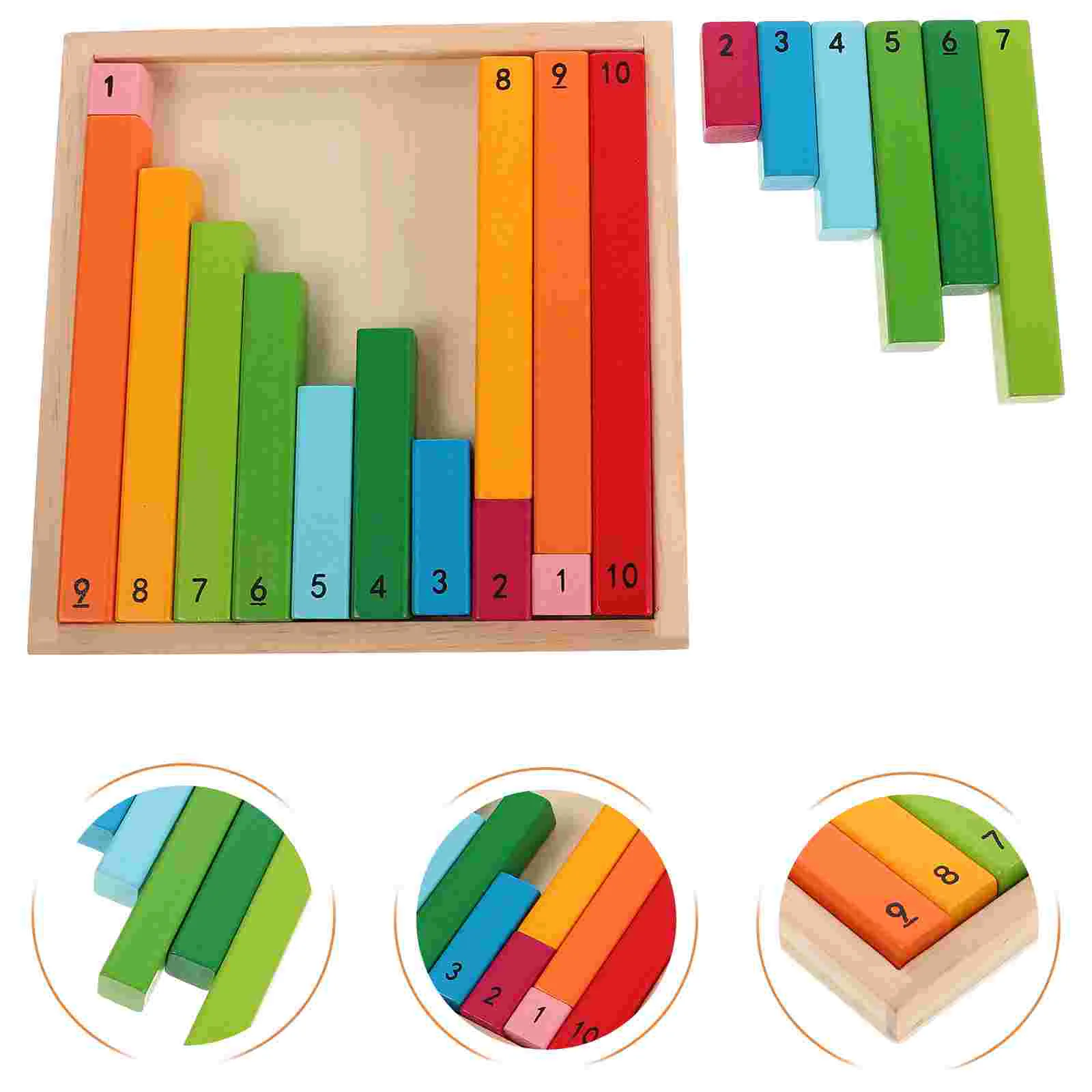 

Math Teaching Aids Skills Tools Wooden Rods Montessori Number Educational Counting Score Stick Practice