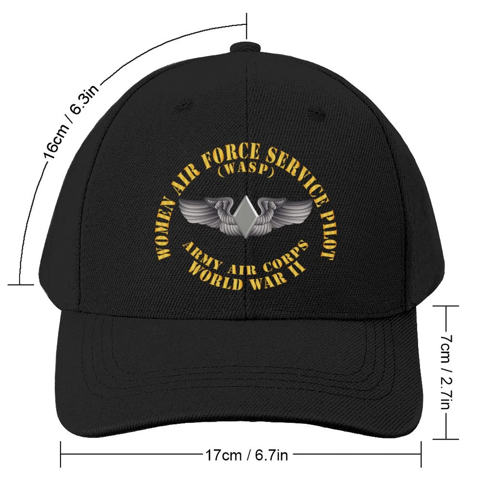AAC - WASP Wing (Women Air Force Service Pilot) Baseball Cap Luxury Man Hat Fashion Beach Cosplay Hats For Men Women\'s