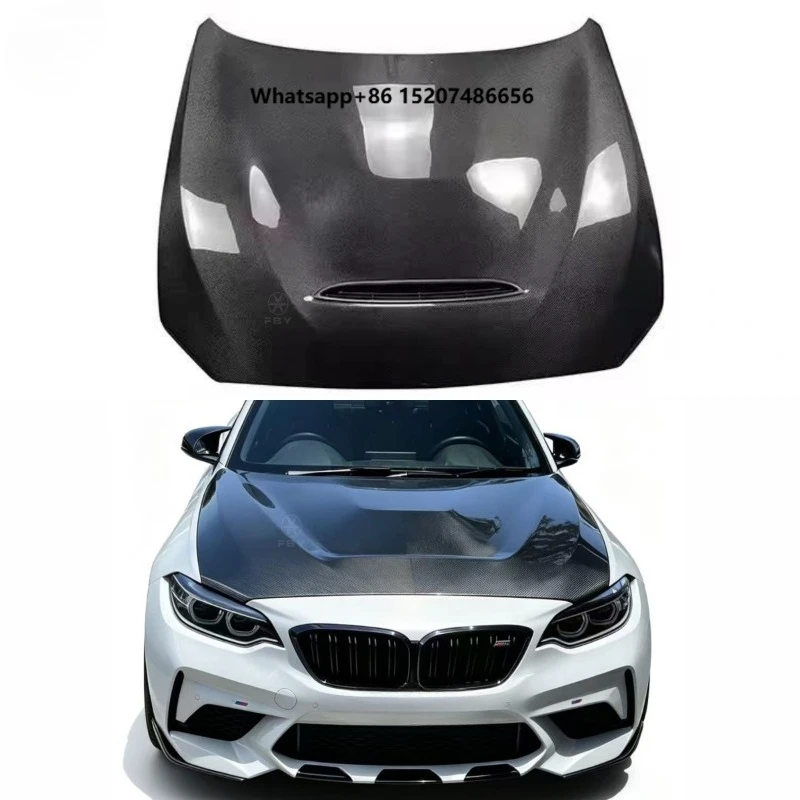 GTS Style Carbon Fiber Front Hood Cover Upgrade Genuine Automotive Parts for  F87 M2 M2c F22 F23 2 Series Engine Hood