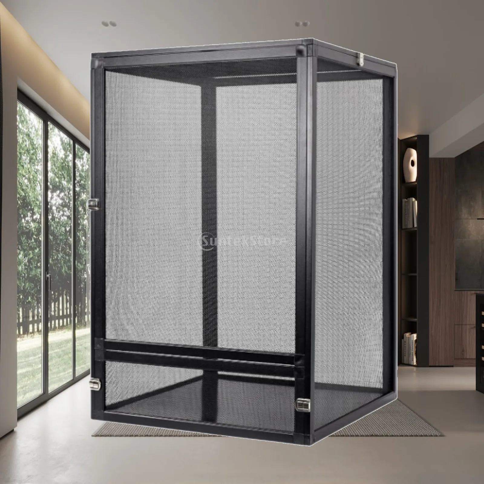reptile-terrarium-aluminum-snake-cage-with-screen-heavy-duty-diy-versatile-cage-for-crested-geckos-chameleons-and