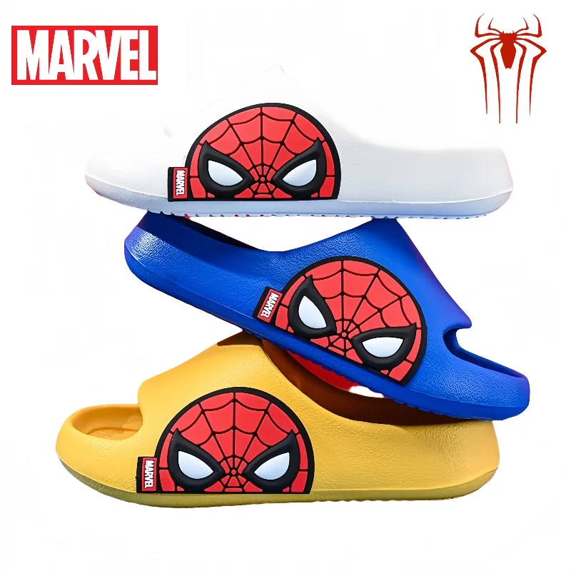 

Marvel Spiderman Student Slippers Summer New Anime Personality Anti-slip Soft-soled Parent-Child Beach Shoes holiday gift