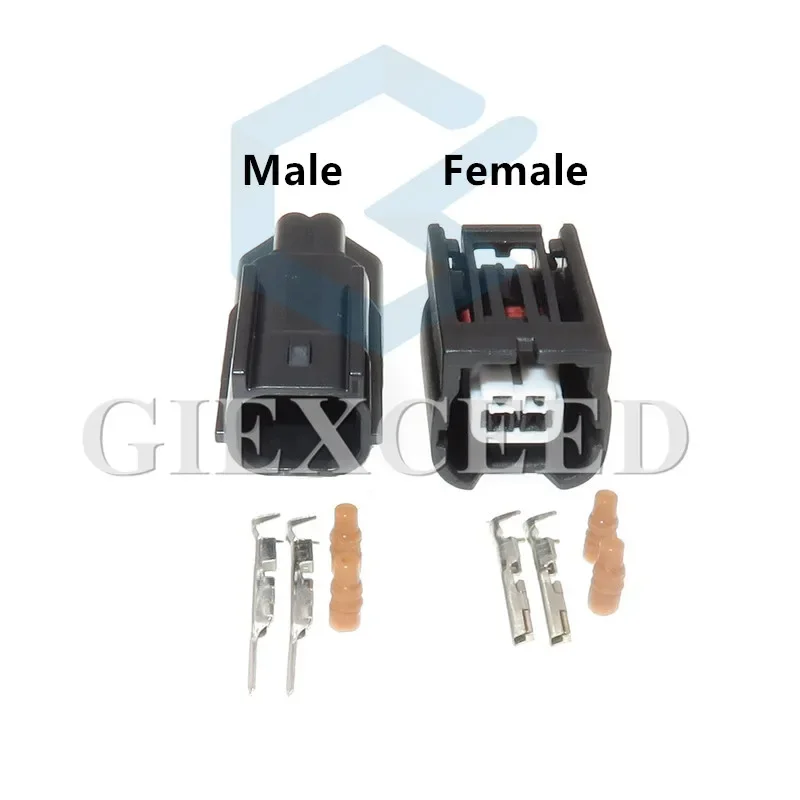 2 Sets 2 Pin AC Assembly 7283-2090 Waterproof Car Light Fog Lamp Socket Auto Reverse Lights Sealed Connector For Honda Infiniti