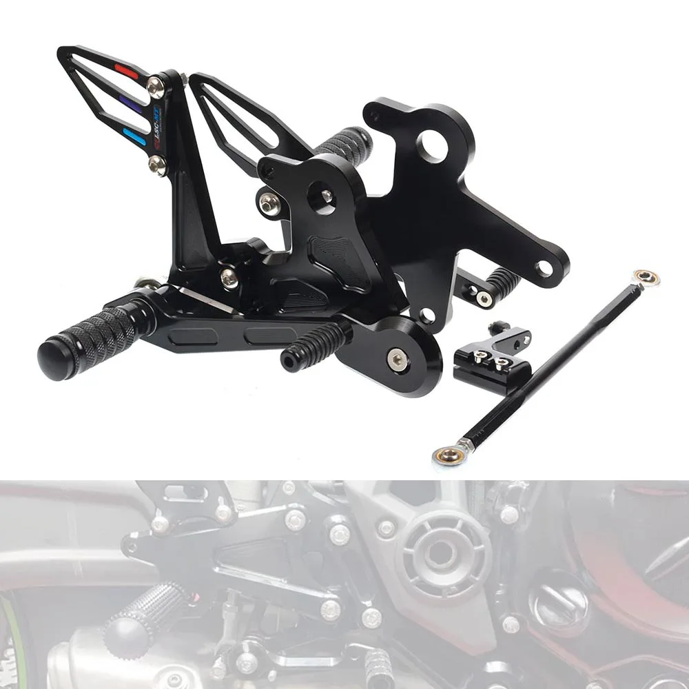 

For KAWASAKI NINJA 650 Z650 2017-2023 Motorcycle Rearset Footrest Footpeg Adjustable Aluminum Rear Set Footrest Foot peg