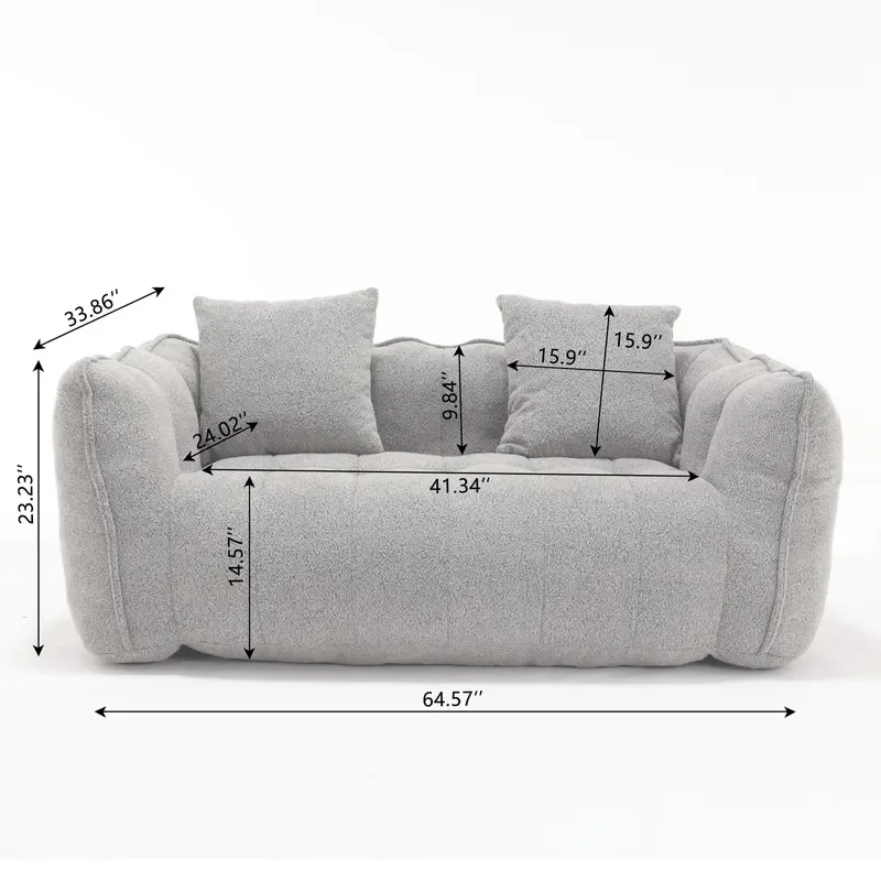 Modular Corner Sectional Sofa Set for Living Room Fabric L Shaped Couch with Ottoman Modern Home Furniture