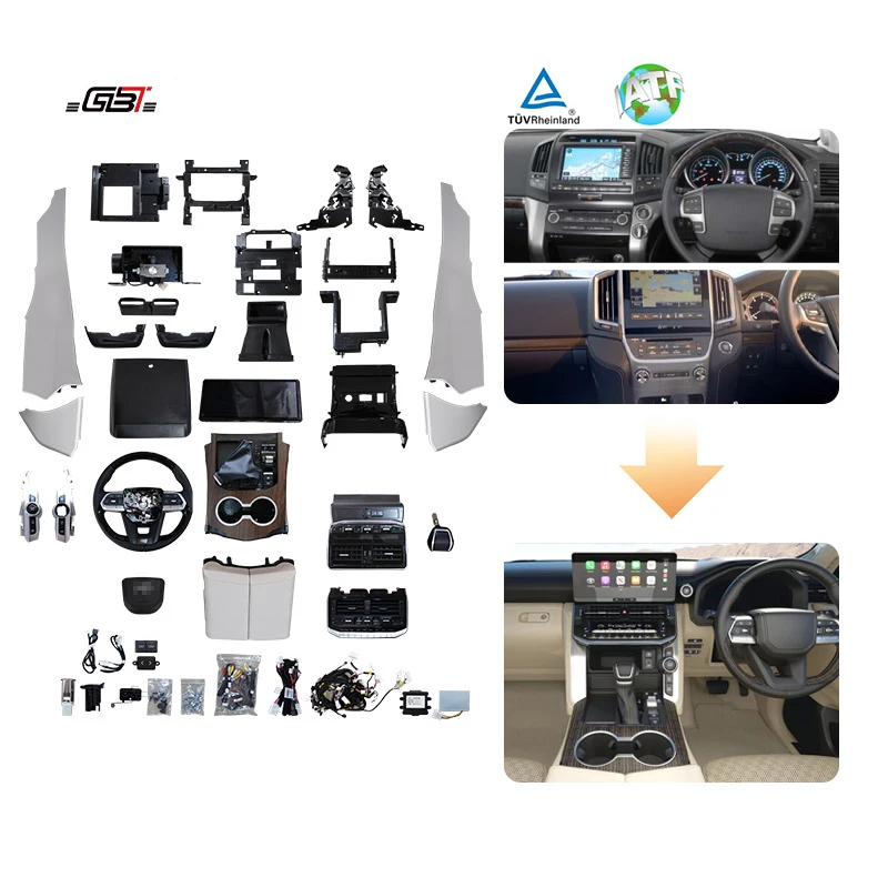 

GBT 2025 Right Hand Drive LC200 to LC300 Body Kit Center Armrest Box Steering Wheel