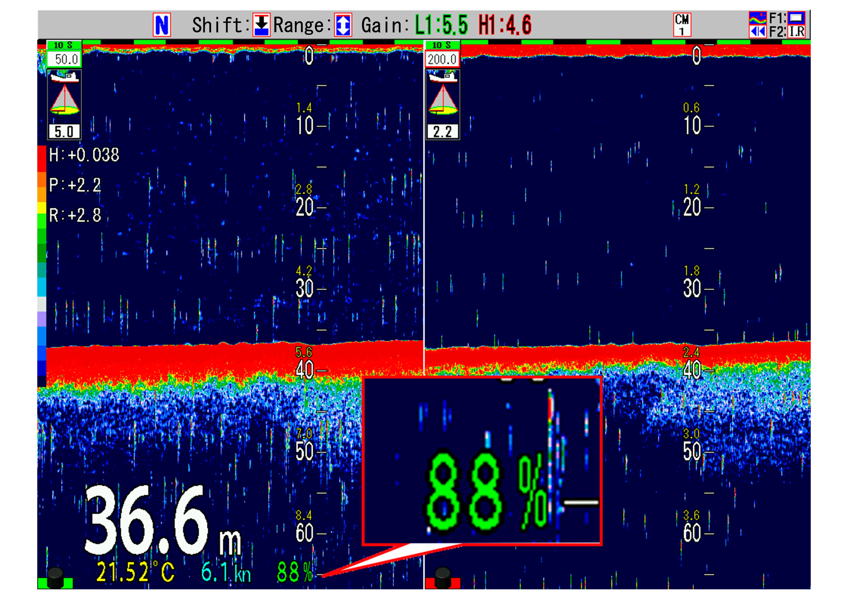 Koden CVS-872D Digital Broadband Echo Sounder For Fishing