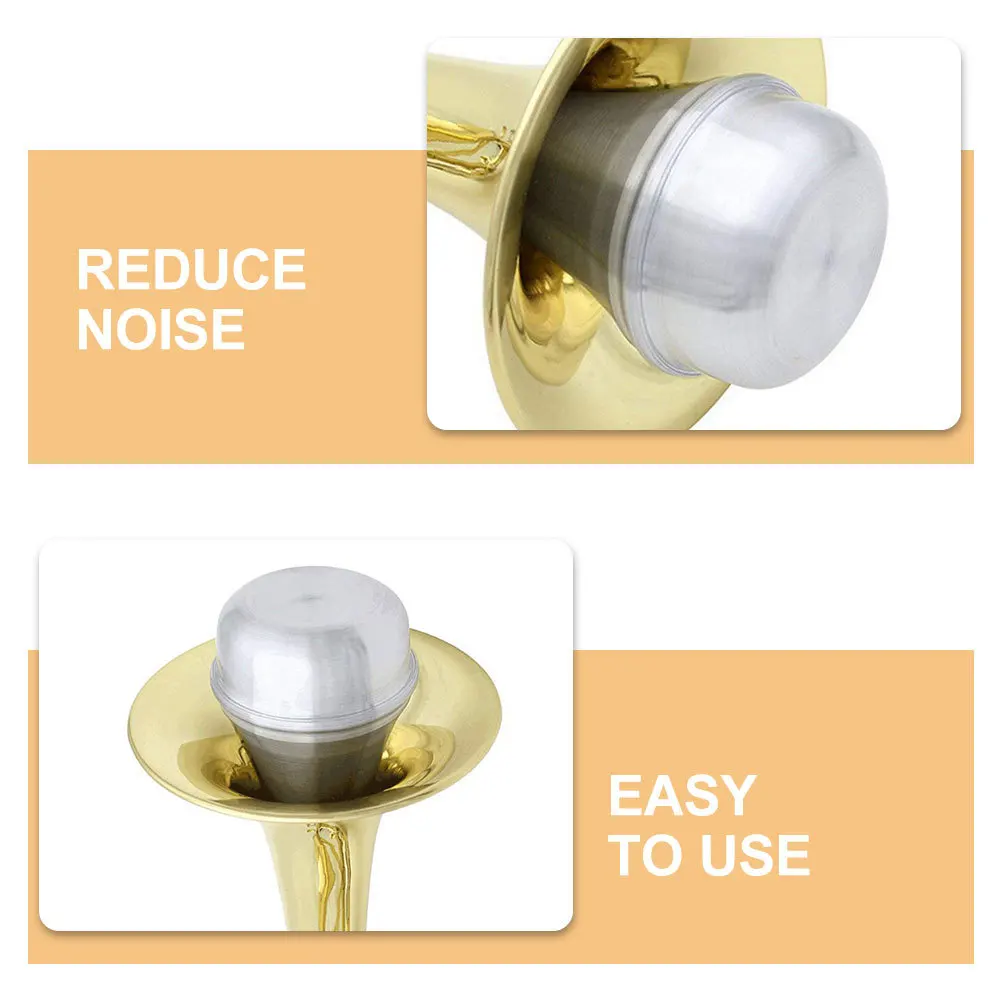 بوق الفلين الناعم كتم الصوت من سبائك الألومنيوم المتينة خفيف الوزن لممارسة تقليل الضوضاء