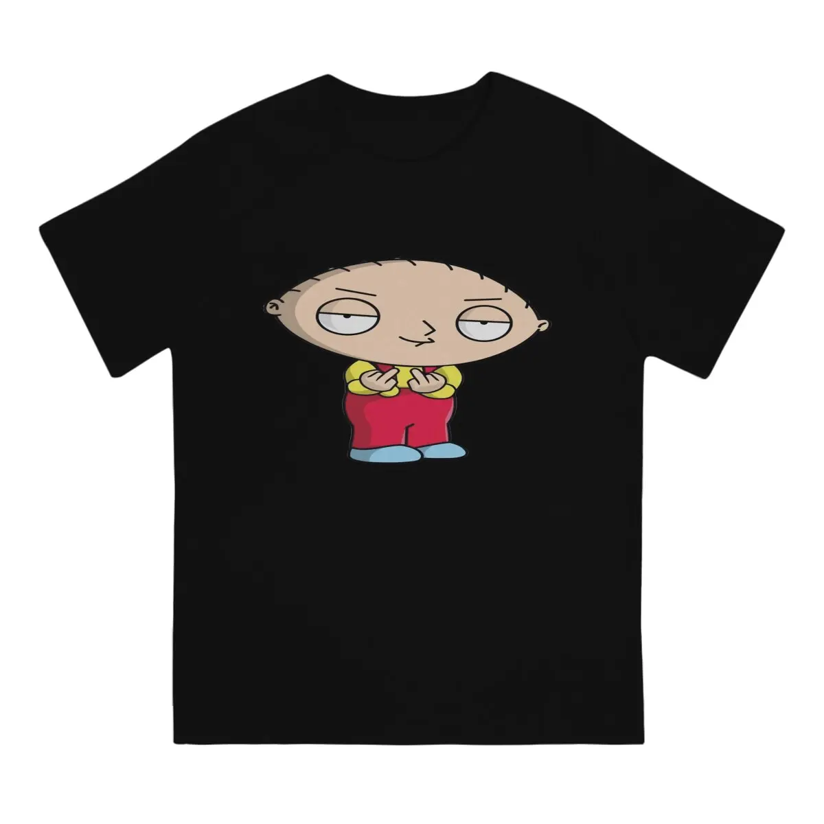 Men Stewie Essential T-Shirt Crewneck Cotton Style Family Guy Hipster Ofertas O Neck Graphic Tshirt