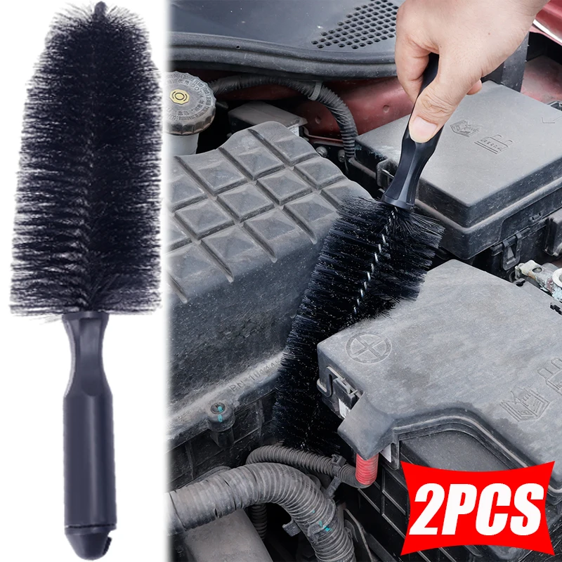 

Car Tire Cleaning Brush Portable Nylon Wheel Tire Rim Brush Cleaning Tool Car Motorcycle Wheel Tire Accessories Detailing Brush