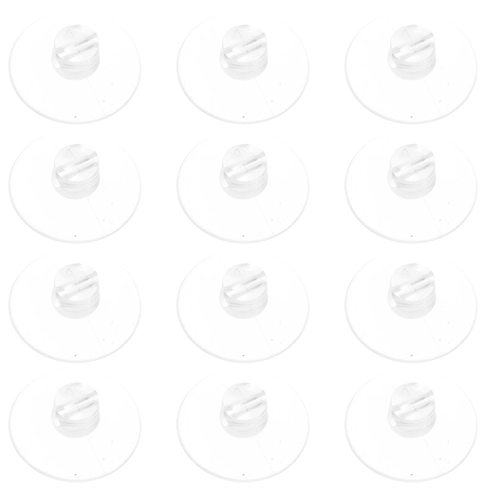 12 Pcs Sucker Window Cable Fixing Suction Cup Clips Cups Wire Organizer 430X430X150CM Silica Gel Wall