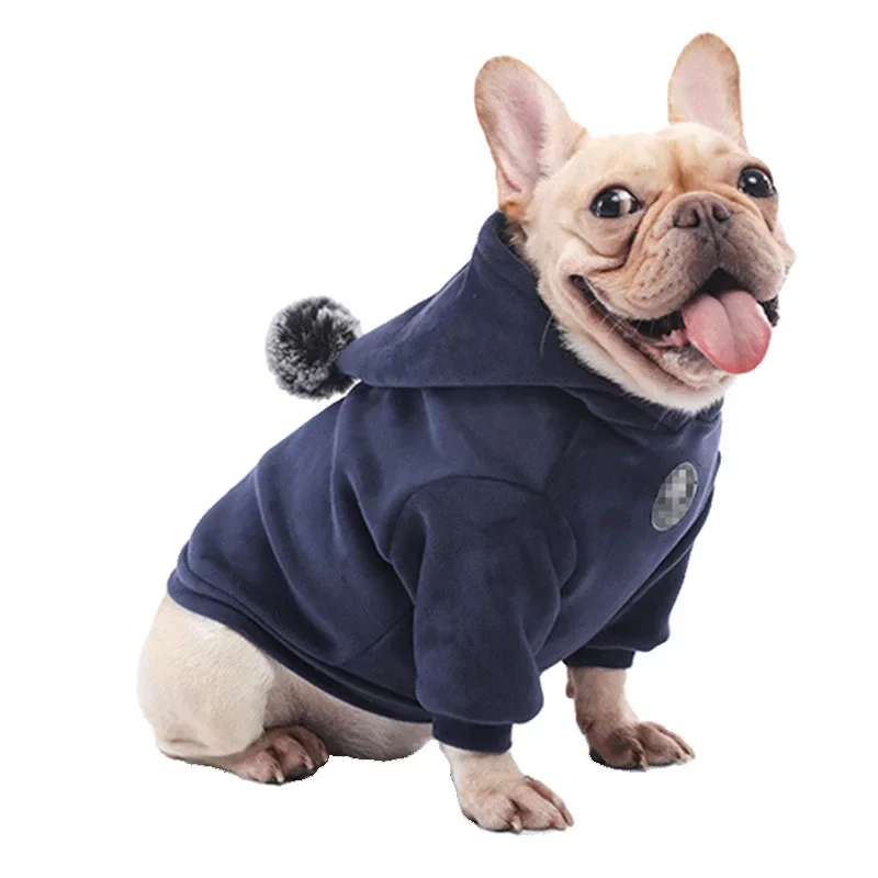 Fashion French Bulldog Pug Dog Coat Jacket for Small Medium Dogs Winter Warm Pet Clothes Puppy Yorkies Sweatshirt Pets Clothing