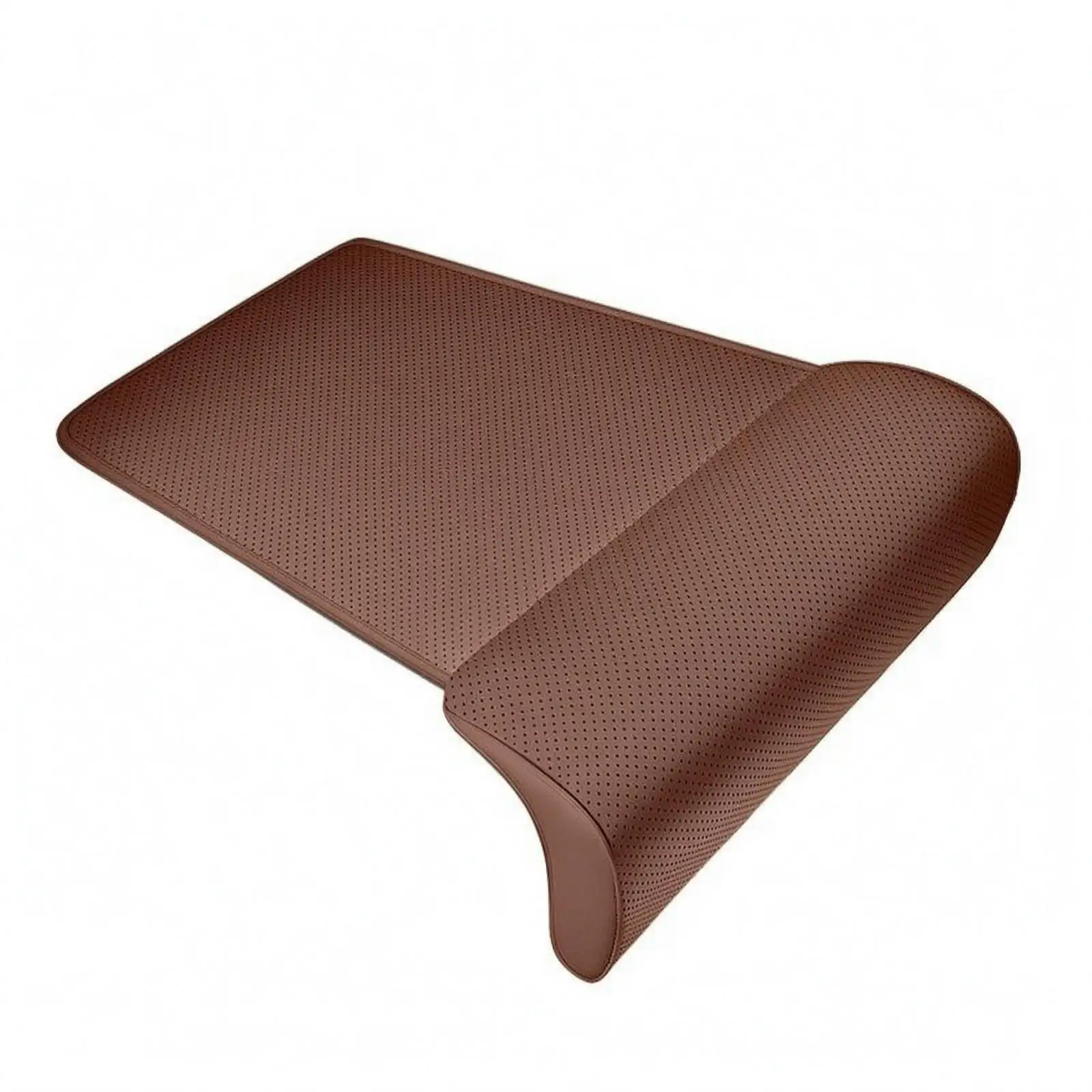 Padded Seat Extender C-form Car Accessory with Non-slip Base Leather-like