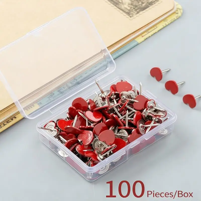 100 Count Thumbtacks Useful For Pinboard And DIY Projects