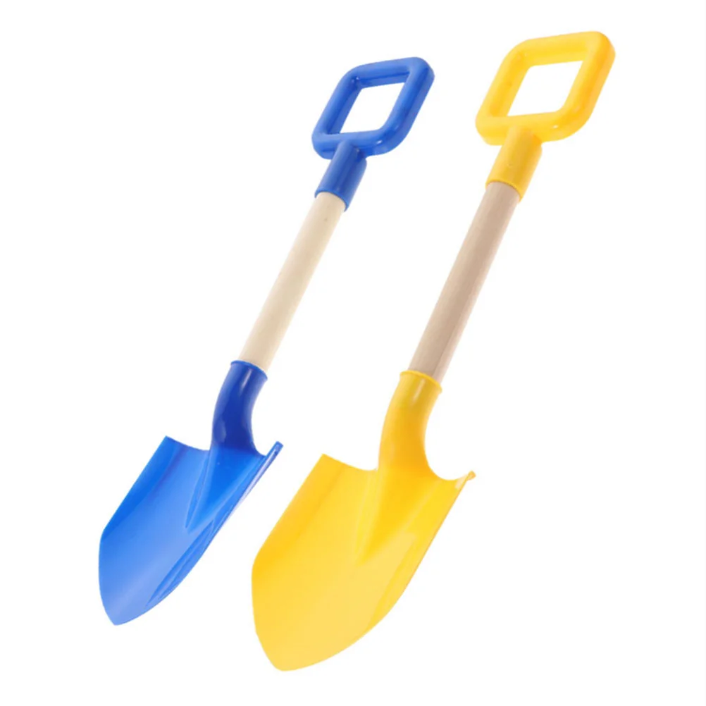 

2 Pcs Children's Beach Toys For Party Sand Summer Shovels Digging Toddlers Beech Spade Travel