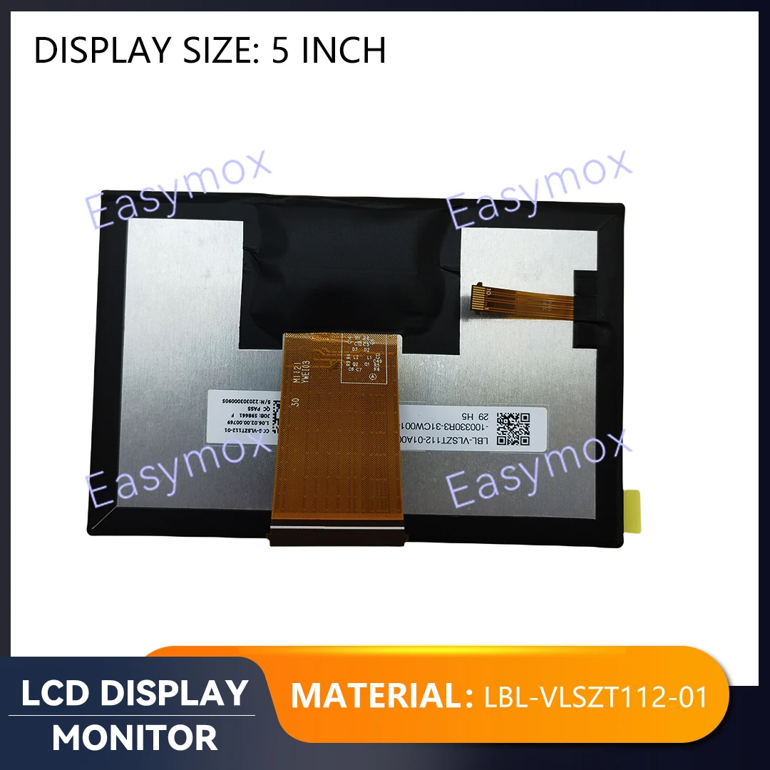 LCD Display 5 Inch Dashboard Screen LBL-VLSZT112-01 Automobile Dashboard Panel Multimedia s Car Repair Universal Screen