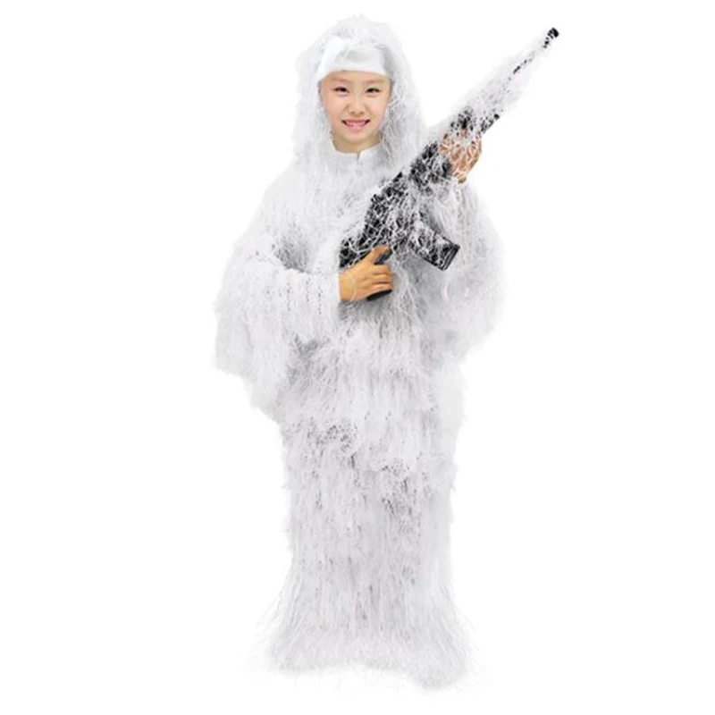 Ophidian volwassen kinderen camouflagepak 3D gras ghilliekostuum 5-delig sniper jager jachtpak vogels kijken pak