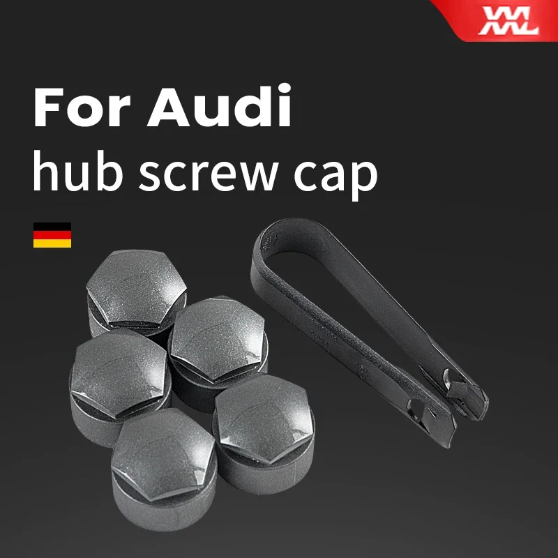 20pcs Wheel Nut Bolt Head Cover Cap Protective Bolt Caps Exterior Decoration Protecting Bolt Rims for Audi A3 A4 A6 A7 Q2 Q5 Q7