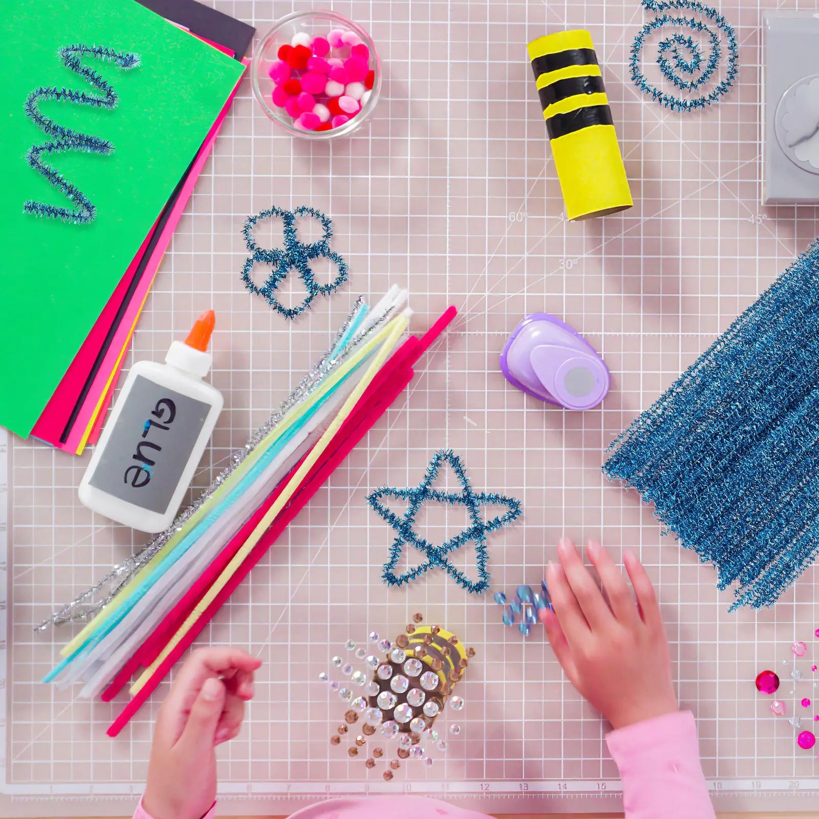 200 個グリッターツイストステム DIY クラフト素材創造的想像力開発誕生日パーティーの記念品ステムツイストステム