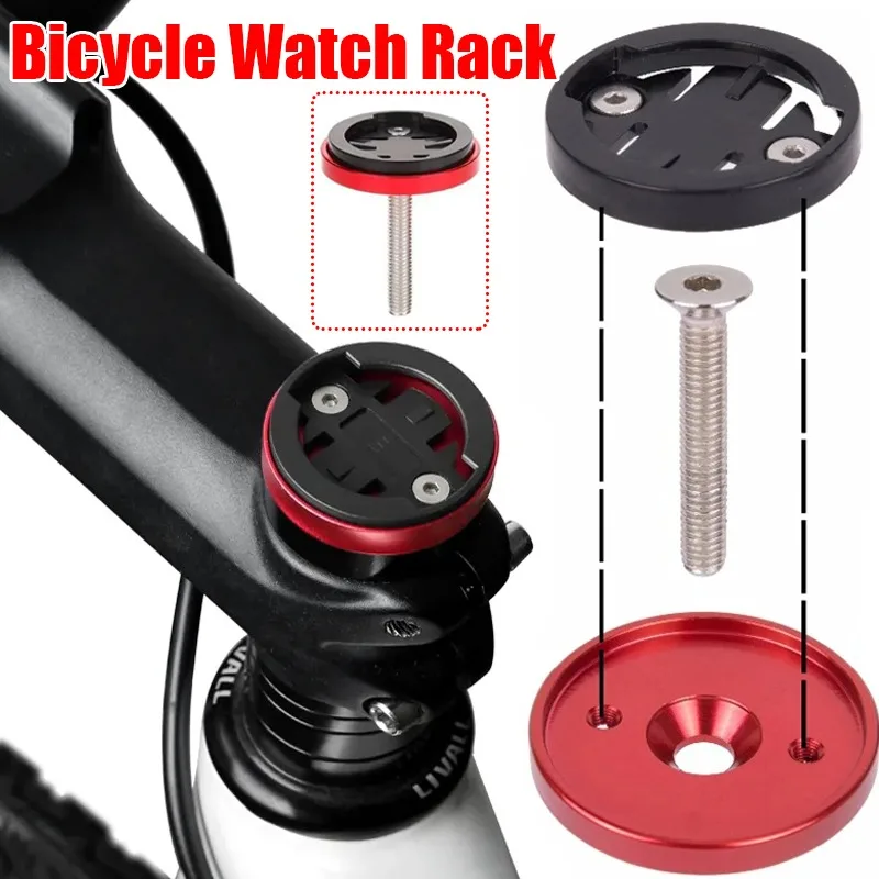 High Quality Bike Computer Holder Stopwatch GPS Speedometer Mount Bracket Stem Top Cap Suitable Garmin Edge Cateye Bike Parts