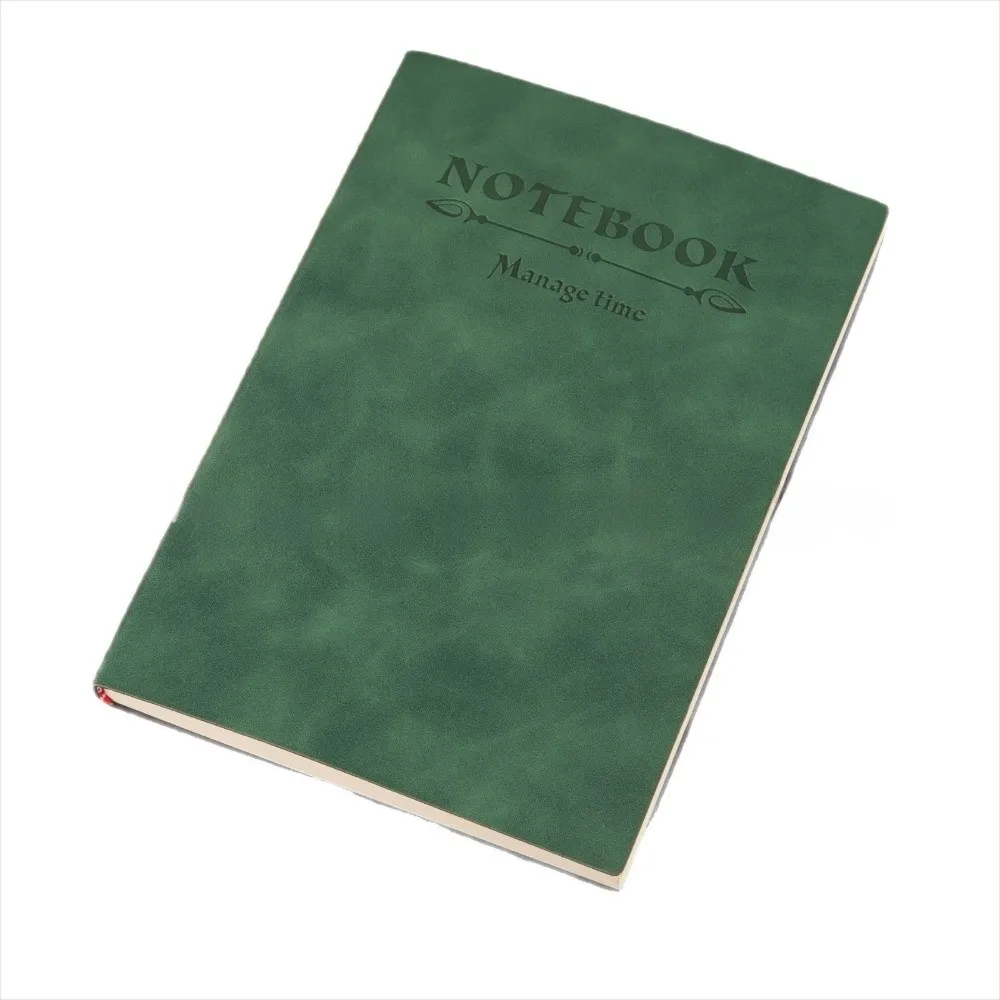Stationery 360 Page Universal a5 Notebook Leather Surface Minimalist Diary Notepad Portable Soft Business Memo Book Gift