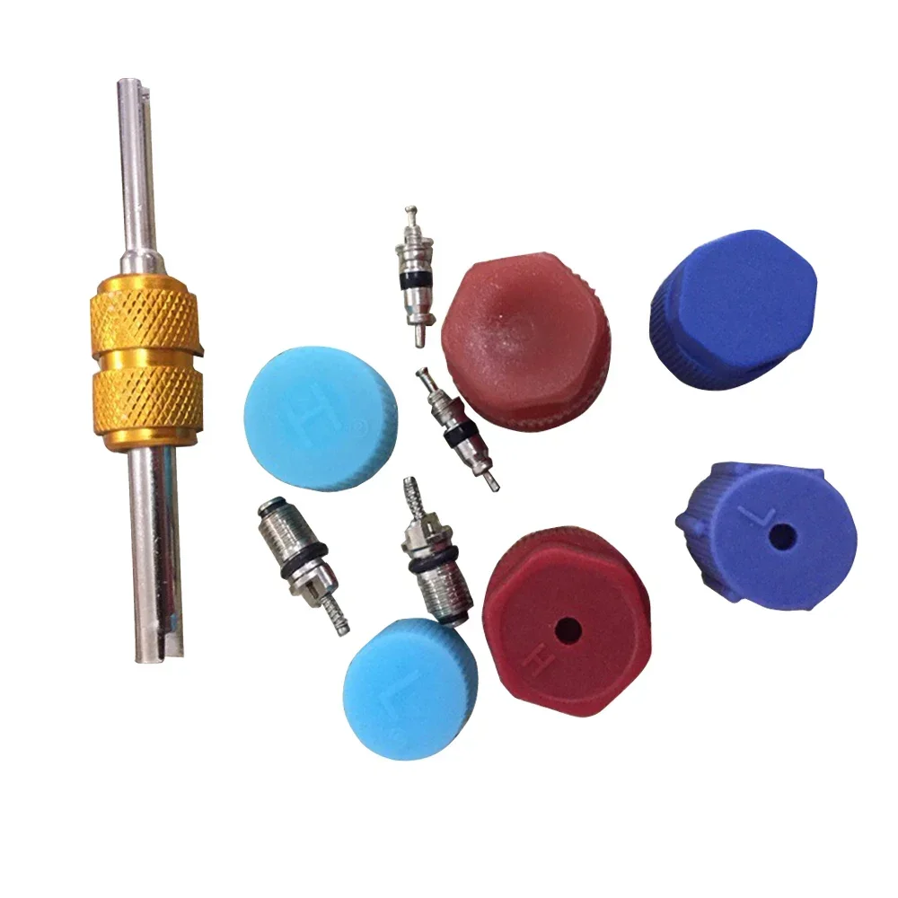 

1Set Car Air Conditioning Valve Core Parts Remover Installation Tool Accessory Car Air Conditioning Valve Core A/C System Caps