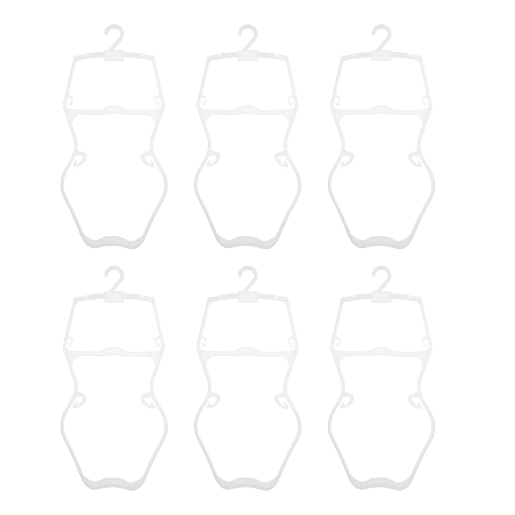 

6pcs Swimwear Hangers Plastic Baby Clothes Rack for Closet Toddler Coat Infant Hanger Kids Wardrobe Storage Swimsuit
