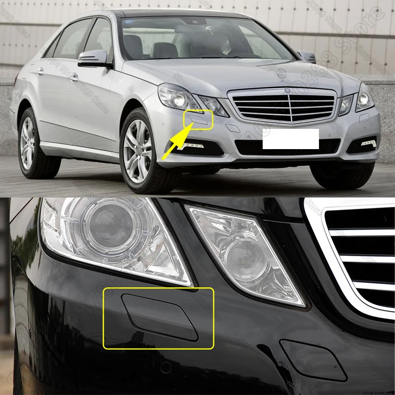 ل 2008-2013 W212 مرسيدس بنز E الفئة المصد الأمامي فوهة غسالة الضوء الأمامي غطاء نفاث غطاء 2128600108 2128600208