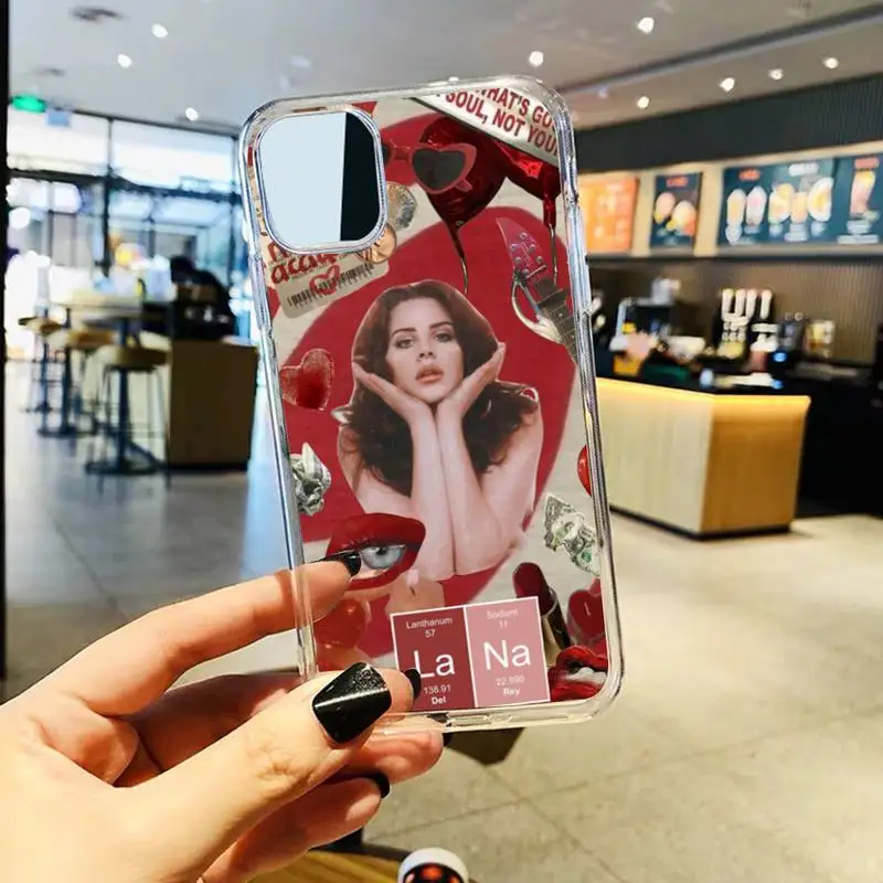 Lana Del Rey Kraft Poster Phone Case Transparent soft For iphone 12 11 13 14 x xs xr pro max mini plus