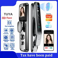 Fingerprint Smart Door Lock With 3D HD Camera Tuya App Control WIFI Face Recognition Keyless Entry For Home and Office Hotel
