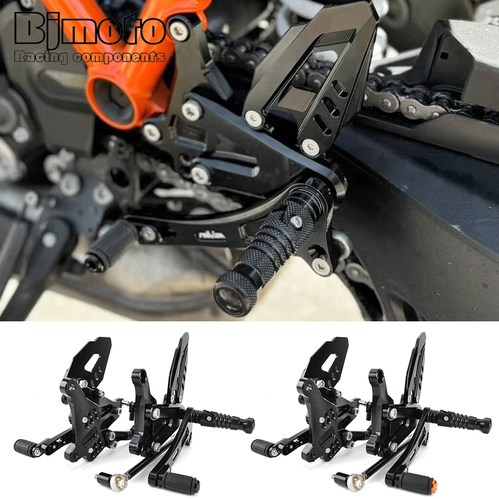 

Motorcycle Adjustable Rear Set Rearsets Footrest Kit For KTM 1290 Super Duke R 2020-2024 / 1390 Superduke R 2024