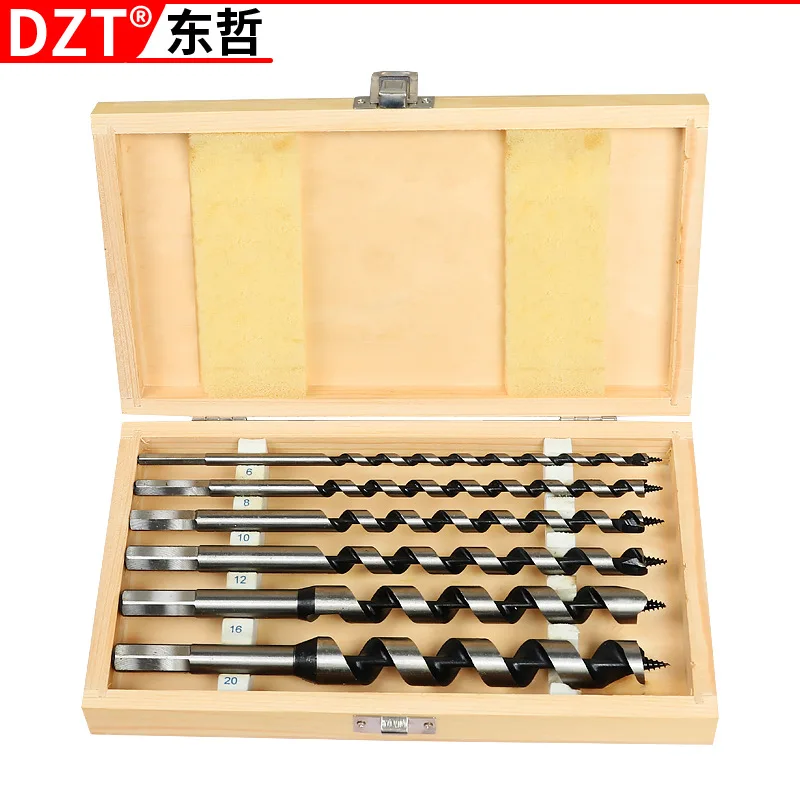 set-di-6-punte-da-trapano-hss-per-legno-con-codolo-esagonale-da-10-20mm-utensili-per-la-lavorazione-del-legno-con-scatola-in-legno-per-conservazione-ideali-per-campeggio-all'aperto