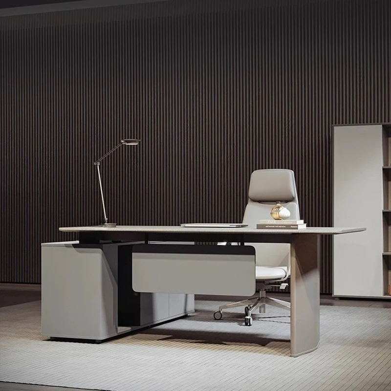 

Роскошный офисный стол в скандинавском стиле, Франция, простой продвинутый босс, L-образный стол, европейский стиль, компьютерная офисная мебель befstisch FYOD