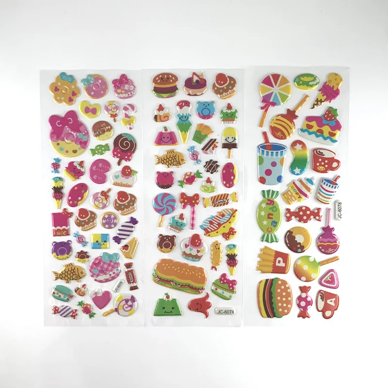 Pegatinas 3D de dulces para álbum de recortes – Manualidades infantiles - imagen 4