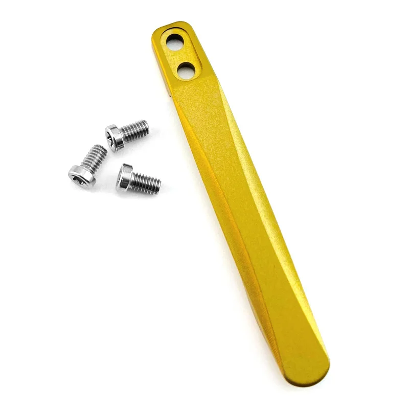 2 Colors CNC Titanium Alloy Material Knife Pocket Clip Back Clamp 4.5MM Hole Distance 52MM Full Length For Knife DIY Making Part
