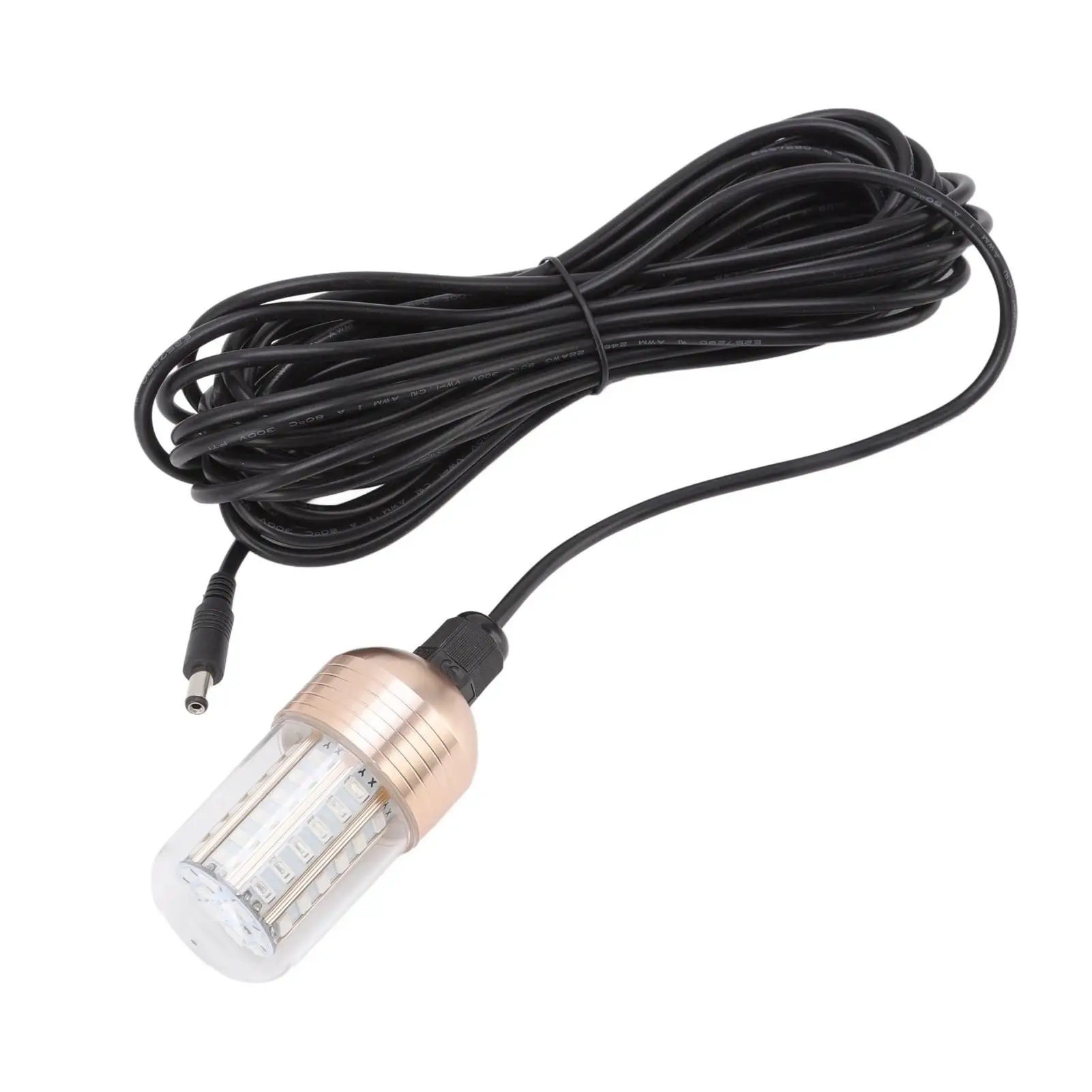 مصباح صيد غاطس 60 تحت الماء ليلاً مصباح صيد مقاوم للماء معدات صيد الأسماك