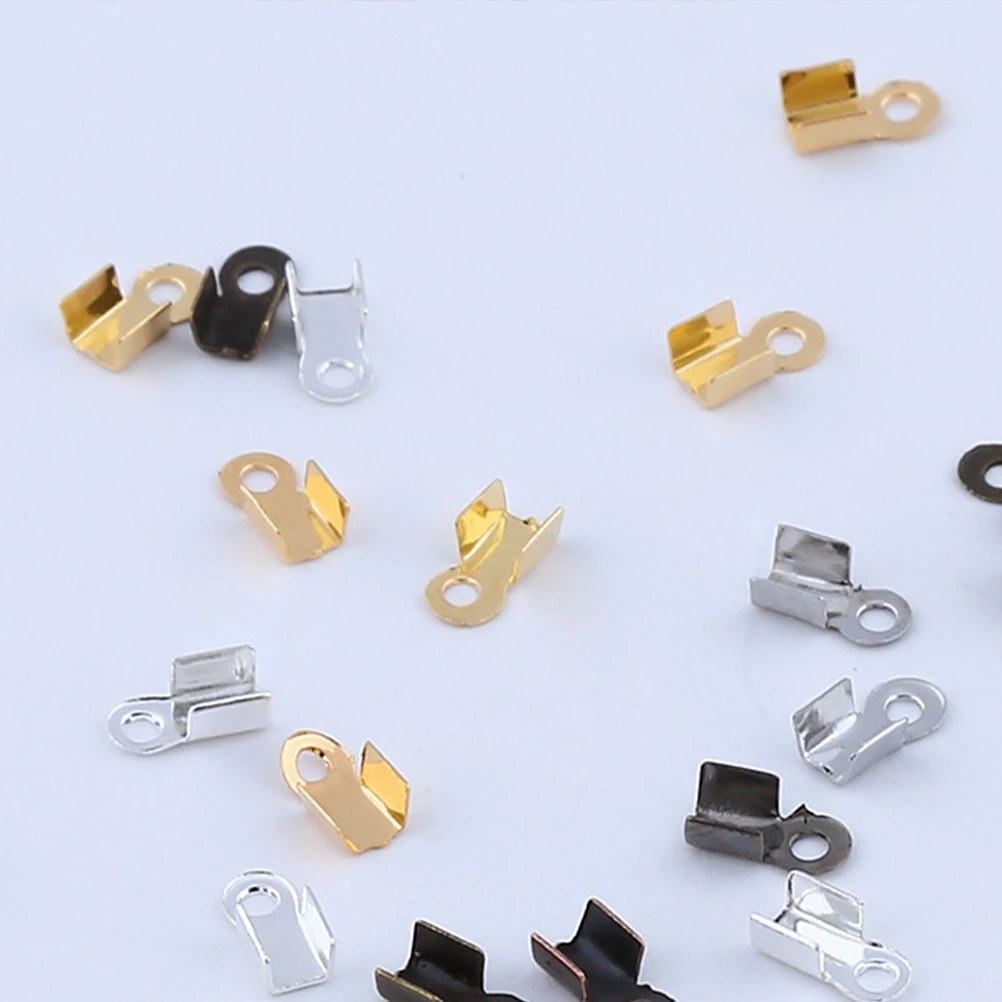 

1380 PCS Bracelet Cable Accessories Tube Crimp Beads DIY Jewelry Making Ends Spacer