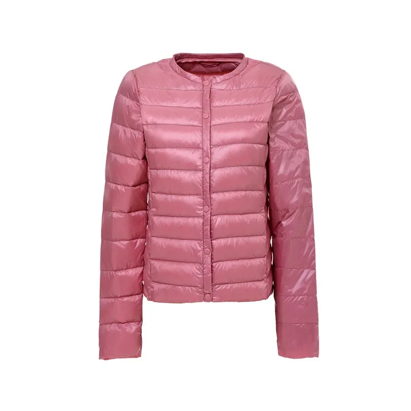 Ultra Light Down Jacket Women Candy Colors Stand Collar Solid Parka Winter Jacket Campera De Pluma Mujer Jaqueta Feminina JK-700