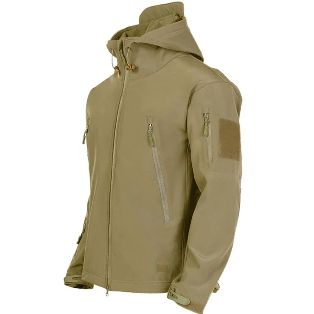 Autunno e inverno nuova giacca tattica da uomo Sharkskin Soft Shell giacca impermeabile antivento Multi-tasca abbigliamento da uomo caldo