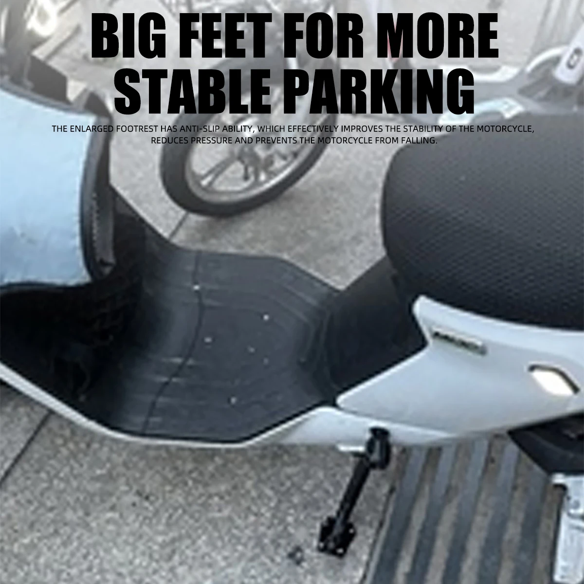 Aluminum Scooter Alloy Motorcycle Bike Kickstand Extender Foot Side Stand Extension Foot Pad Support Plate Motorbike Accessories