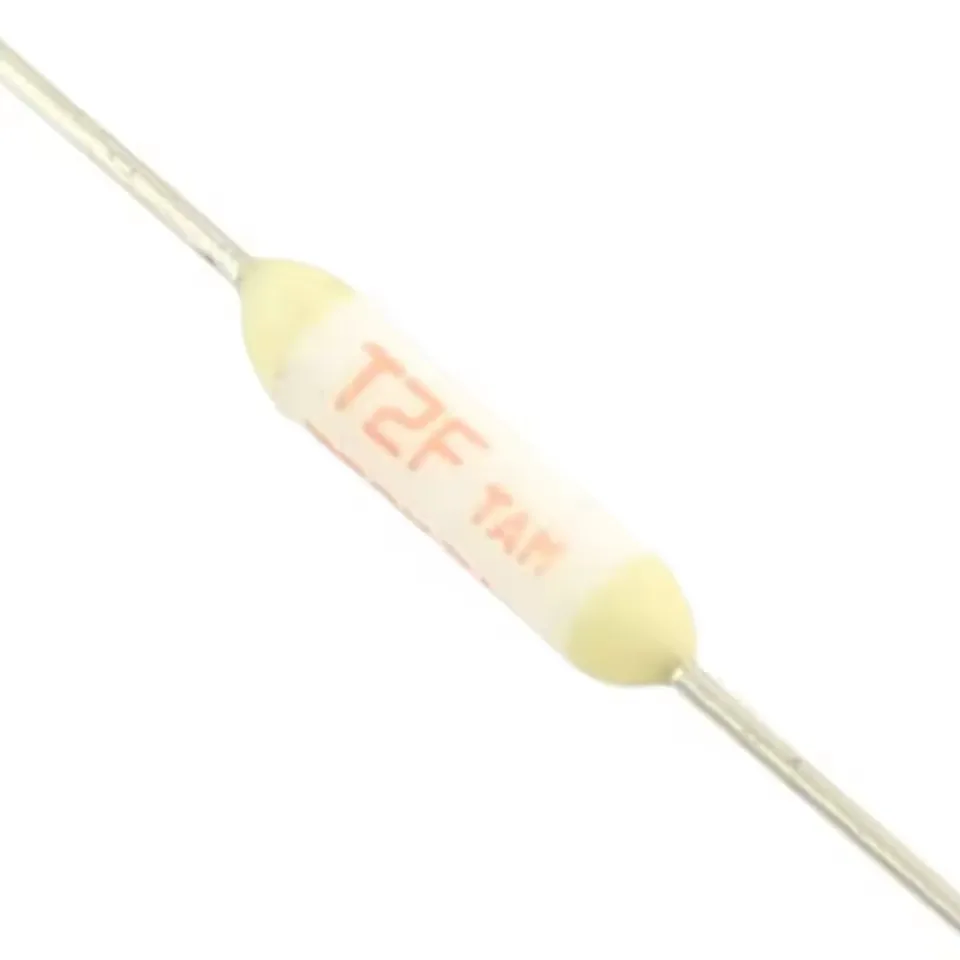 5pcs Axial Lead Thermal Fuse T2F Cutoff 102C 102 Degree Celsius 250V 2A / 125V 3A / 50V DC 4A