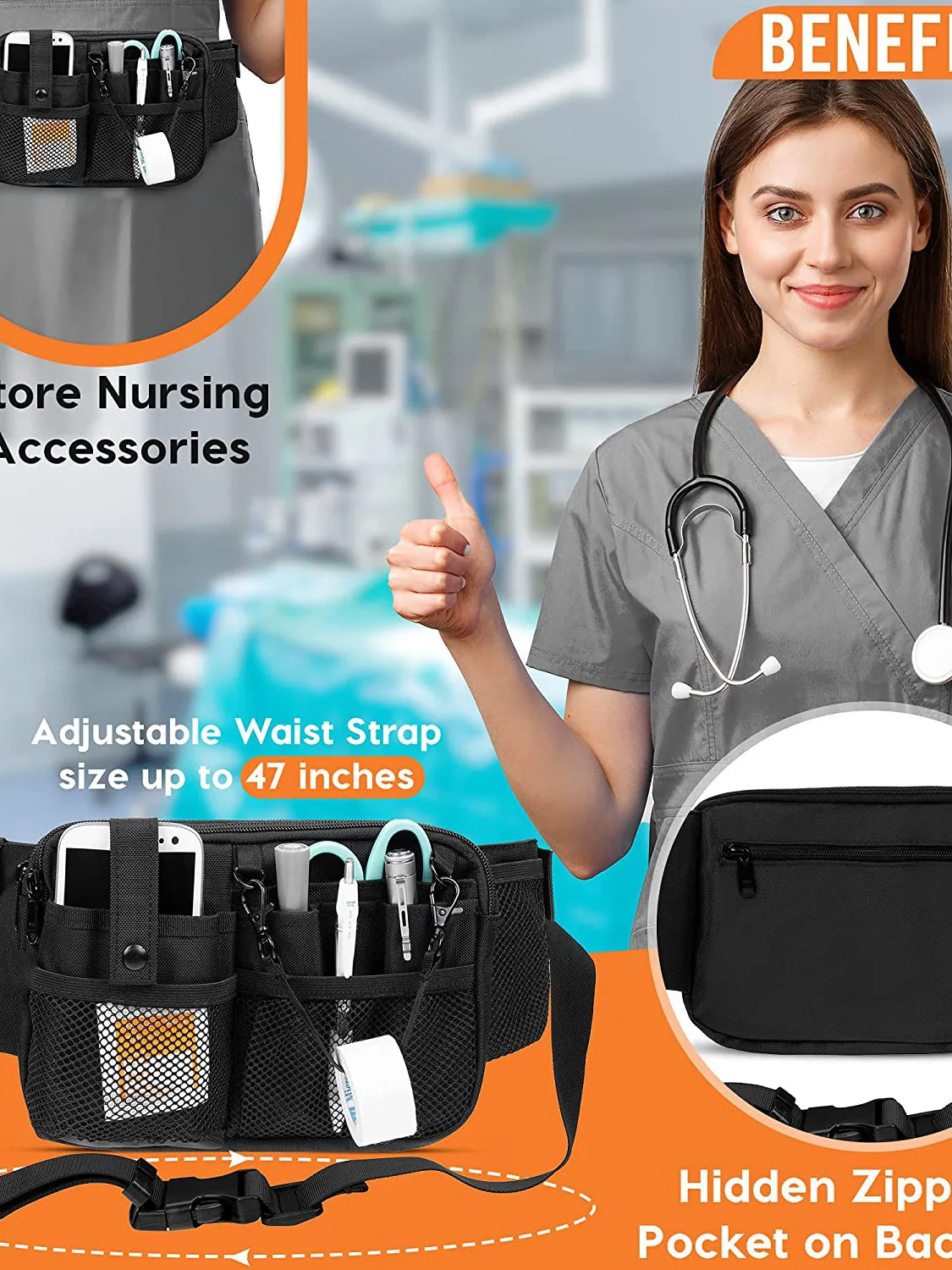 

Cross-Border Hot S Nurse Tool Storage Waist Bag Tool Kit Healtare Personnel Nurse Bag Casual Sle Single Strap Satchel