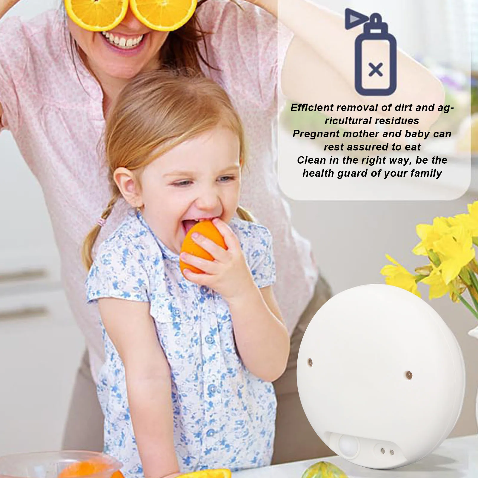 

Fruit Vegetable Washing Machine Home Portable Negative Ion Vegetable Purifier USB Charging Food Cleaner