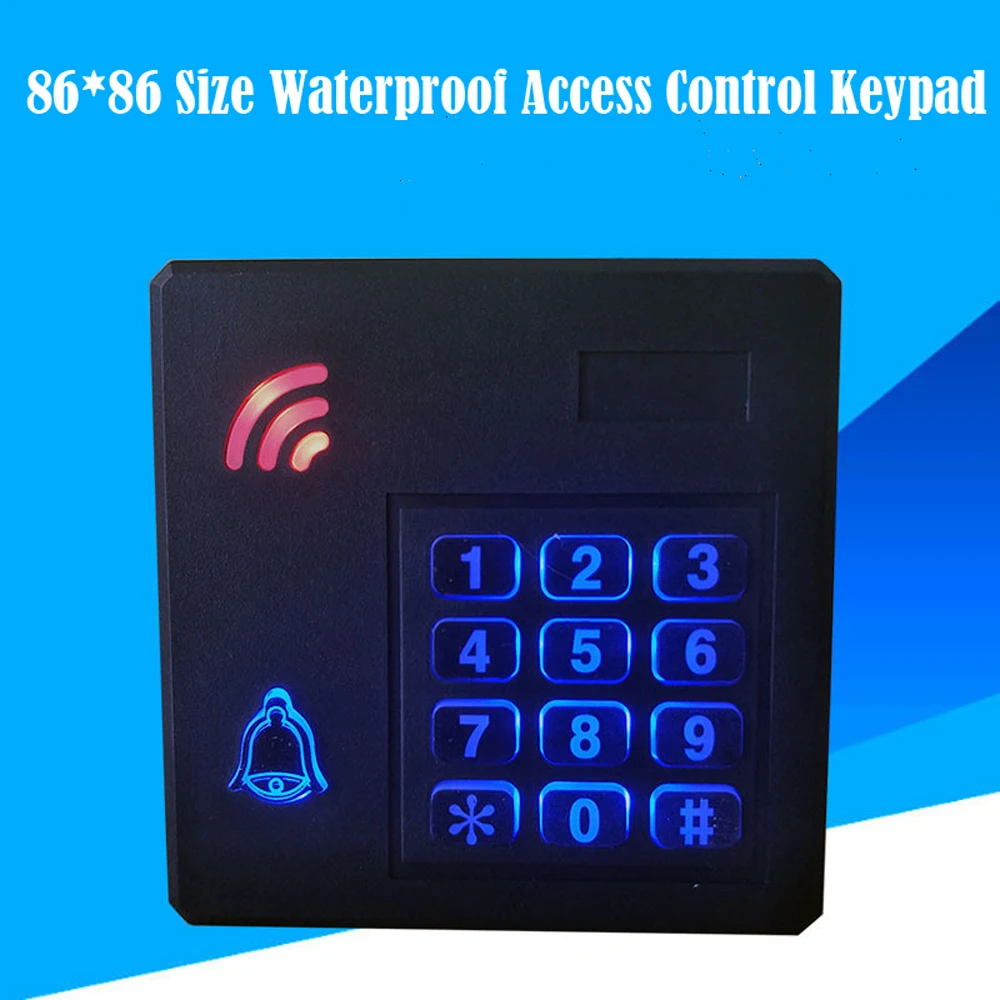 Imagem -02 - Leitor Rfid à Prova d Água Ip67 2000 Proximidade do Usuário Door Lock Controle de Acesso Teclado Wiegand 2634 Entrada 125khz 13.56mhz