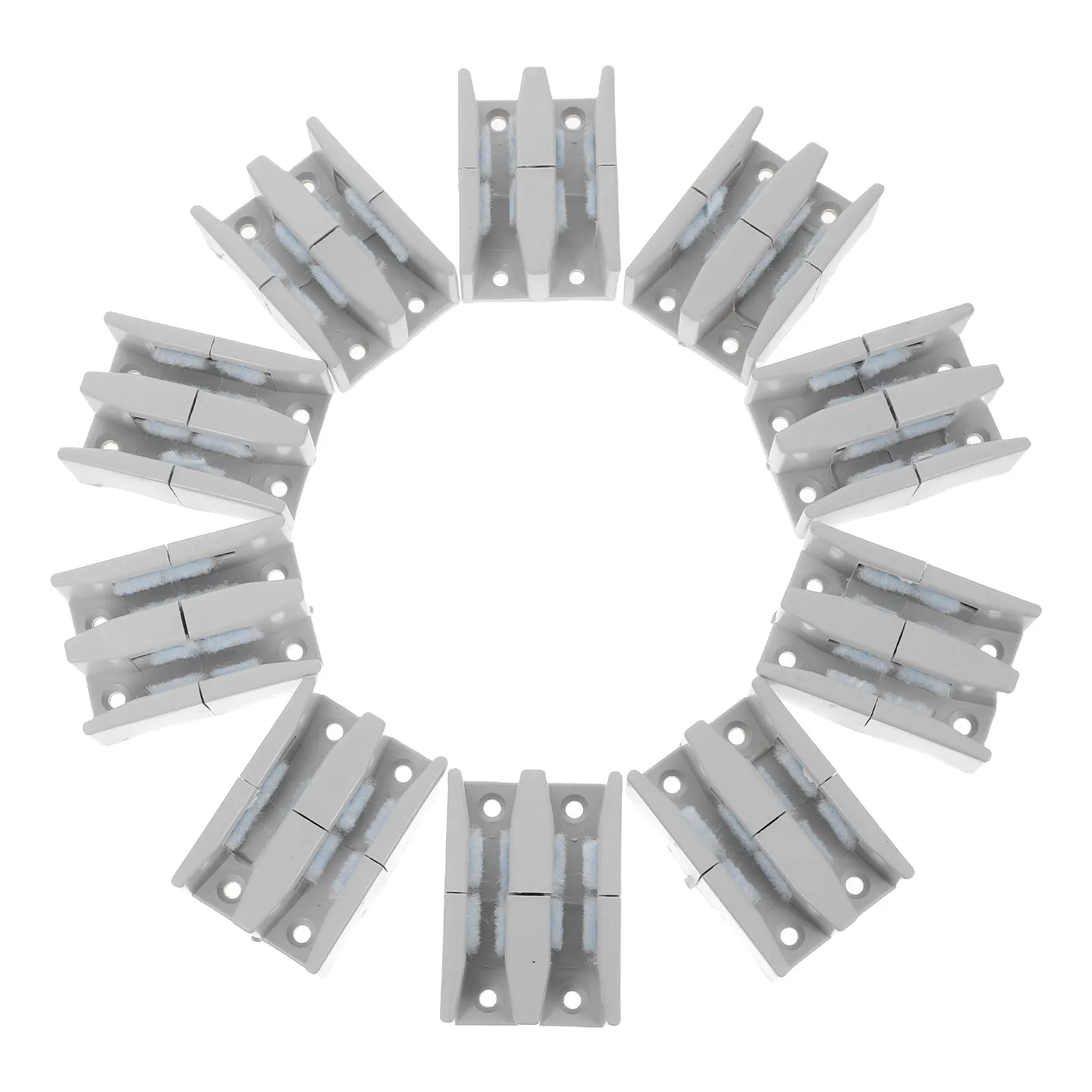 

10 шт. пластиковых направляющих-слайдеров для душевых дверей, износостойкие сменные бамперы для раздвижных стеклянных дверей