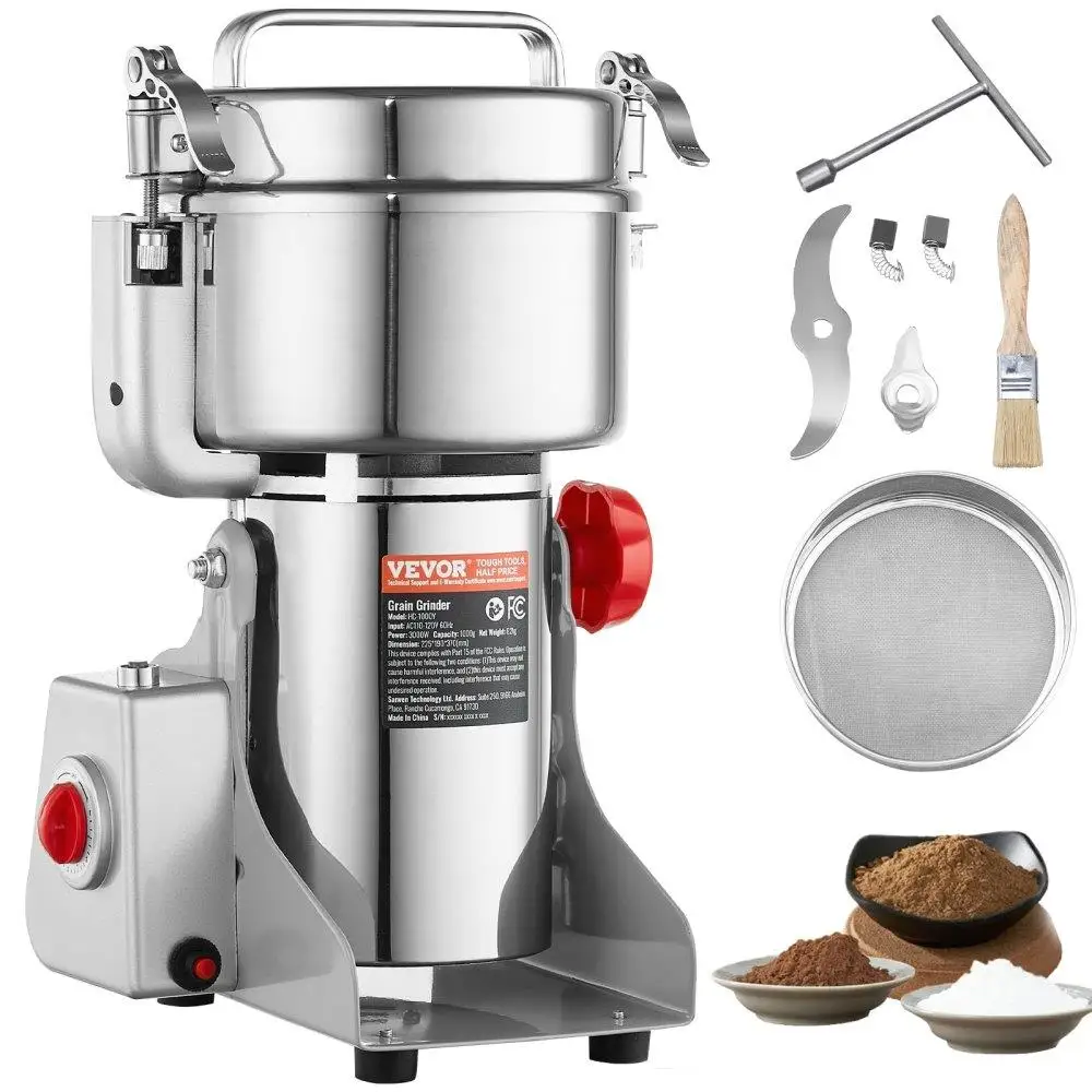 

1000g Commercial Electric Spice Grinder High Grain Mill