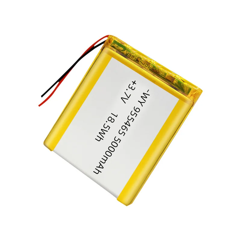 New 955465 3.7V 5000mAH Rechargeable Lithium Polymer Battery Li-Po for Tablet Power Bank Hand Warmers Part