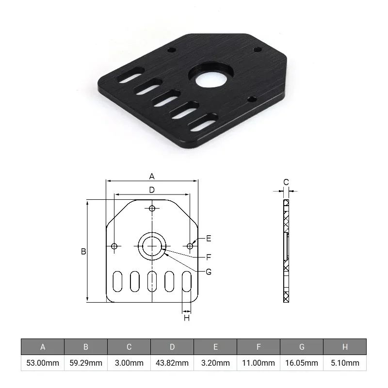 OpenBuilds Threaded Rod Plate NEMA 17 Stepper Motor Mount Aluminum Bracket Holder for CNC Router 3D Printer Parts