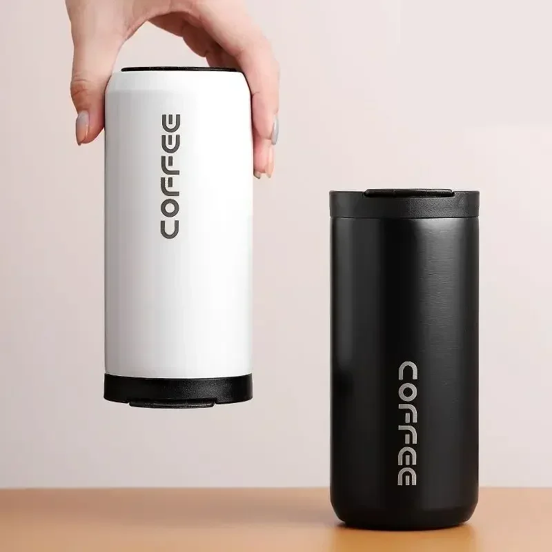 550ML Stainless Steel Coffee Thermos Bottle Thermal Mug Leakproof Car Vacuum Flasks Coffee Cup Travel Portable Insulated Bottles