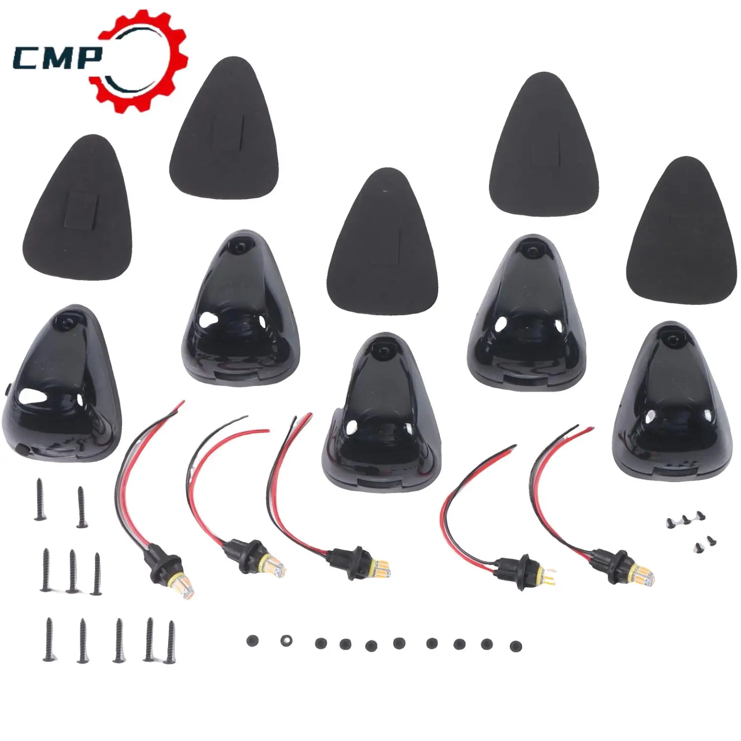 

5Pcs Smoke LED Cab Roof Lights Marker FOR Ford F-250 F-350 F450 Super Duty 1999-2016 Amber LED Automotive Interior Accessories