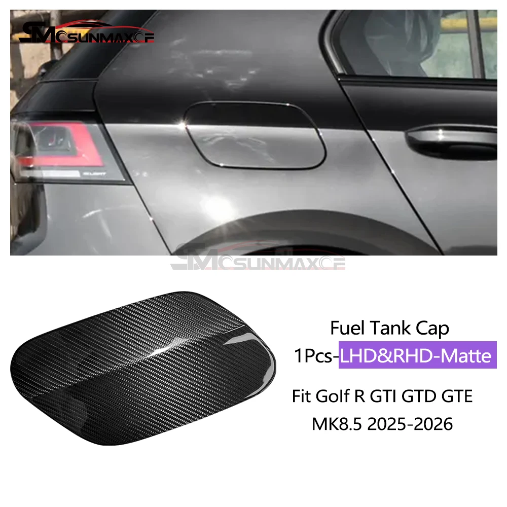 Interieurkit van carbon fiber voor Golf R GTI GTD GTE Golf 8 MK8 Golf 8.5 MK8.5 2020-2026, dashboard, centrale bediening, raamschakelaarpaneel